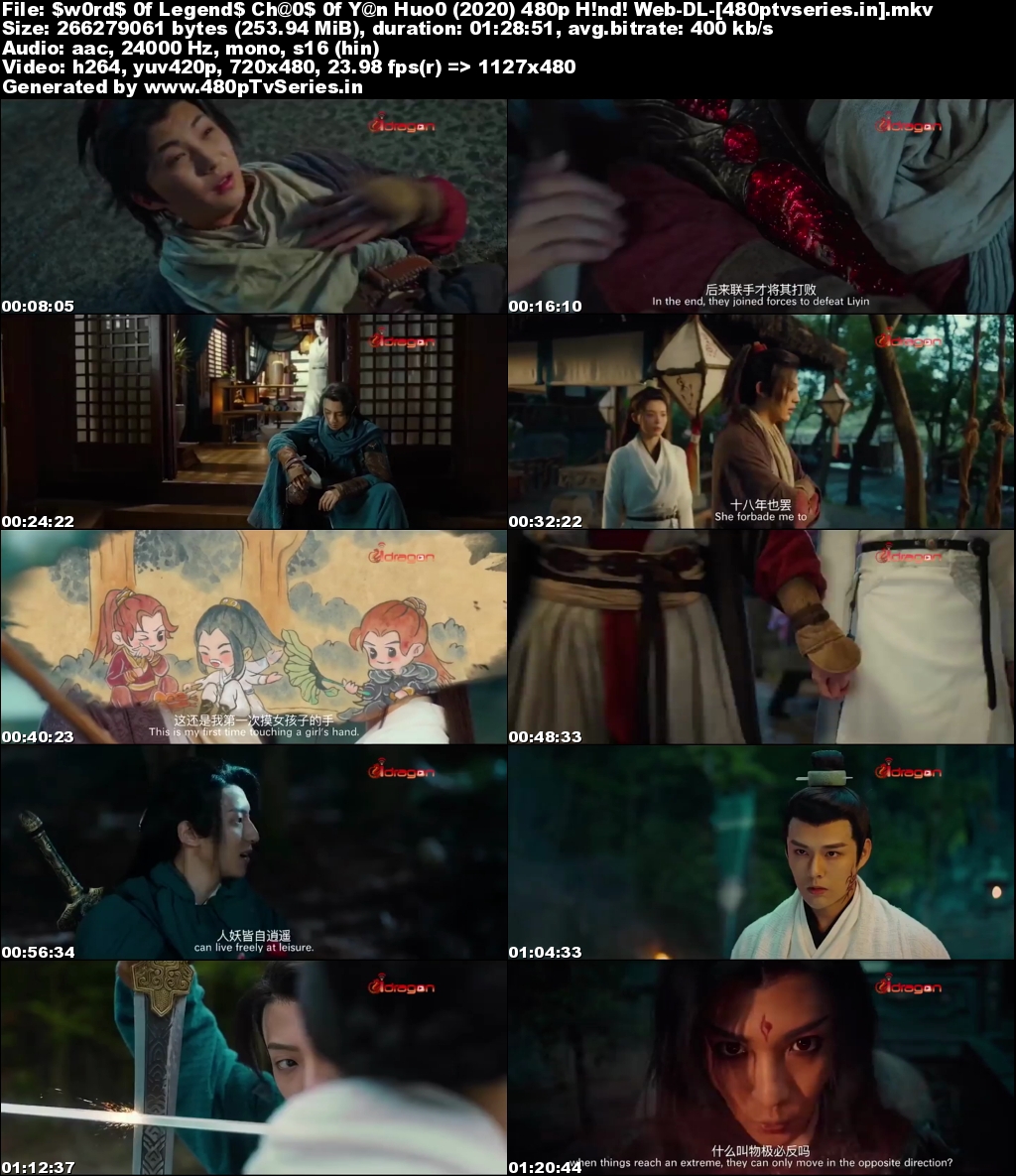 Swords of Legends: Chaos of Yan Huo (2020) 250MB Full Hindi Dubbed Movie Download 480p Web-DL Free Watch Online Full Movie Download Worldfree4u 9xmovies