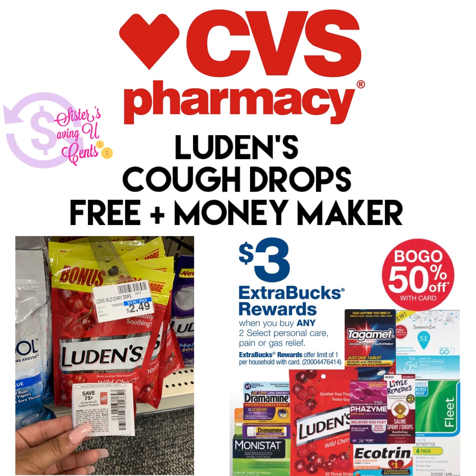 Luden’s Cough Drops Free + Money Maker at CVS