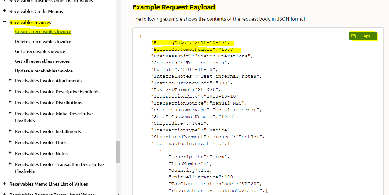 Oracle Application's Blog How to Use Oracle Fusion REST API using SOPA UI AR Invoice Creation