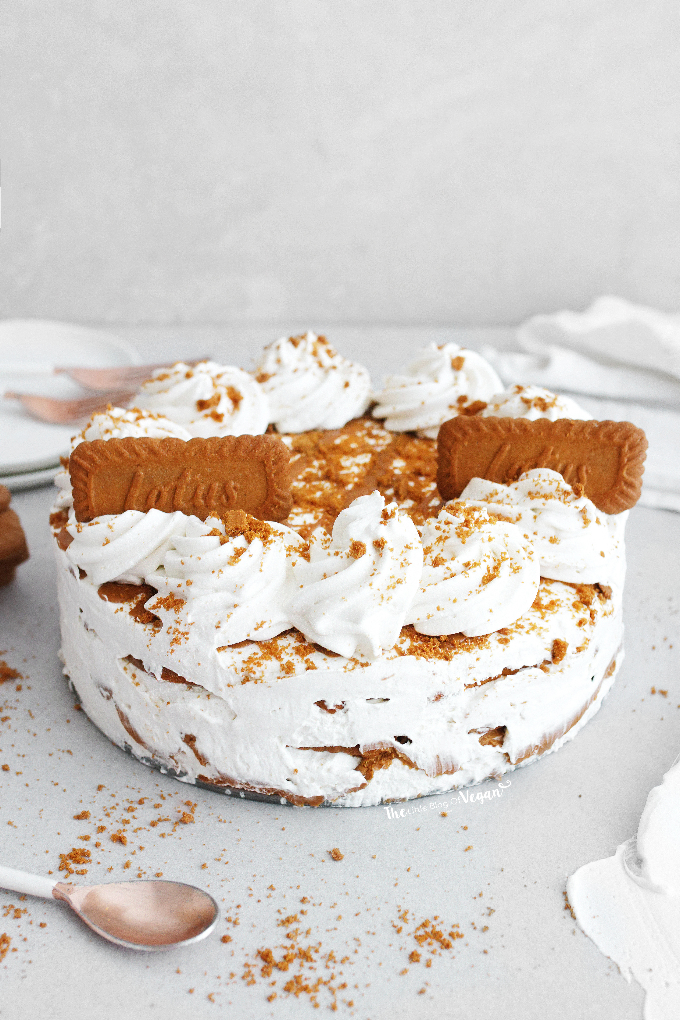 Lotus Biscoff Lasagne recipe The Little Blog Of Vegan