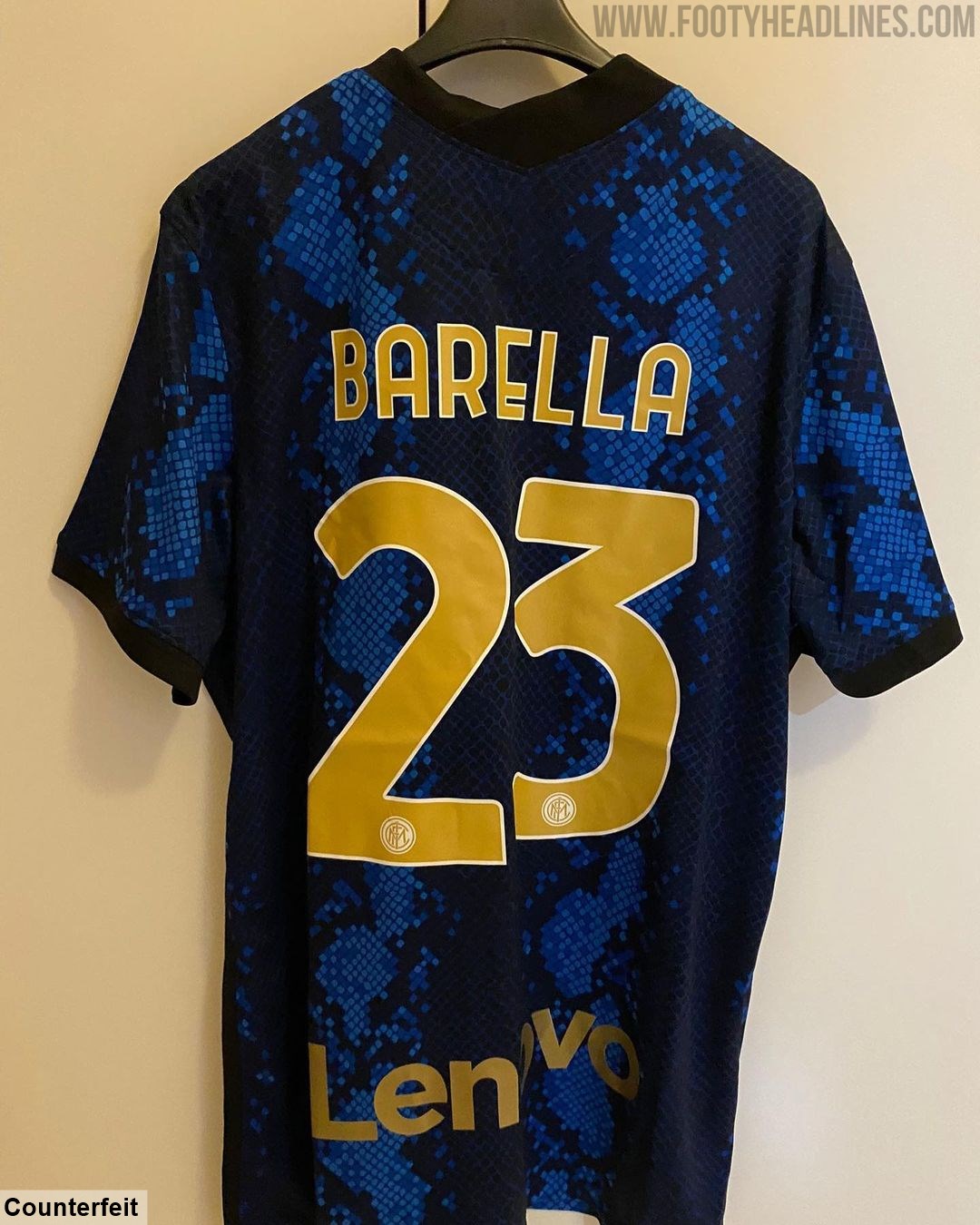 Gefälschtes Nike Inter Mailand 21-22 Trikot "geleakt" - Nur Fussball