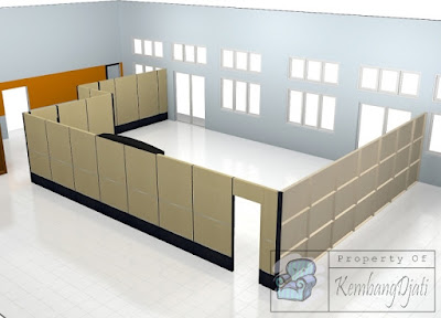 Desain Sekat Kantor Terbaru 2021 + Furniture Semarang ( Desain Interior )