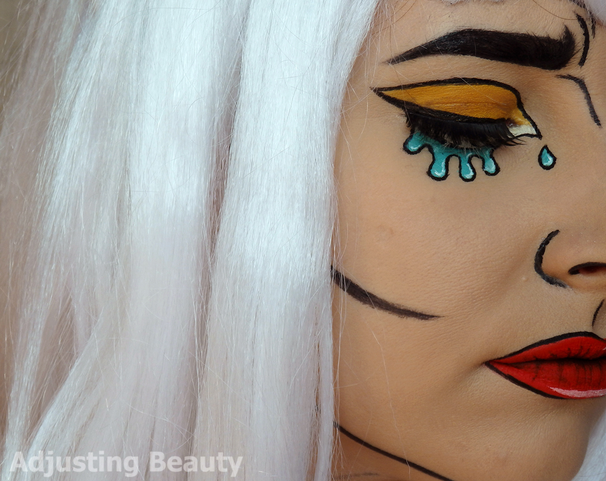 Pop Art Makeup Adjusting Beauty