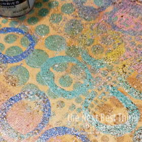 Ranger Speckle Embossing Powder using ArtFoamies Stamps and Emboss it ink pad
