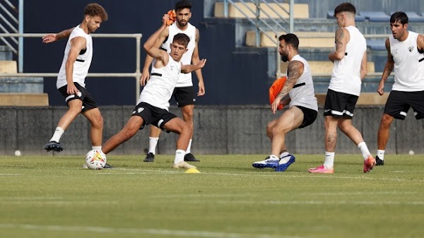 Málaga, trabajo táctico y físico en un día caluroso