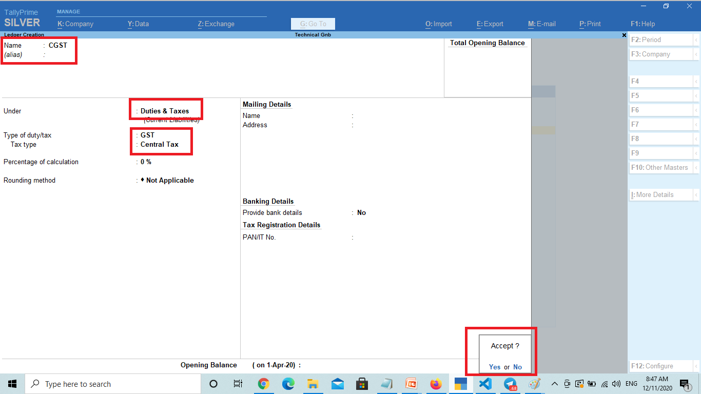 Gst Entry In Tally Prime GST GST 