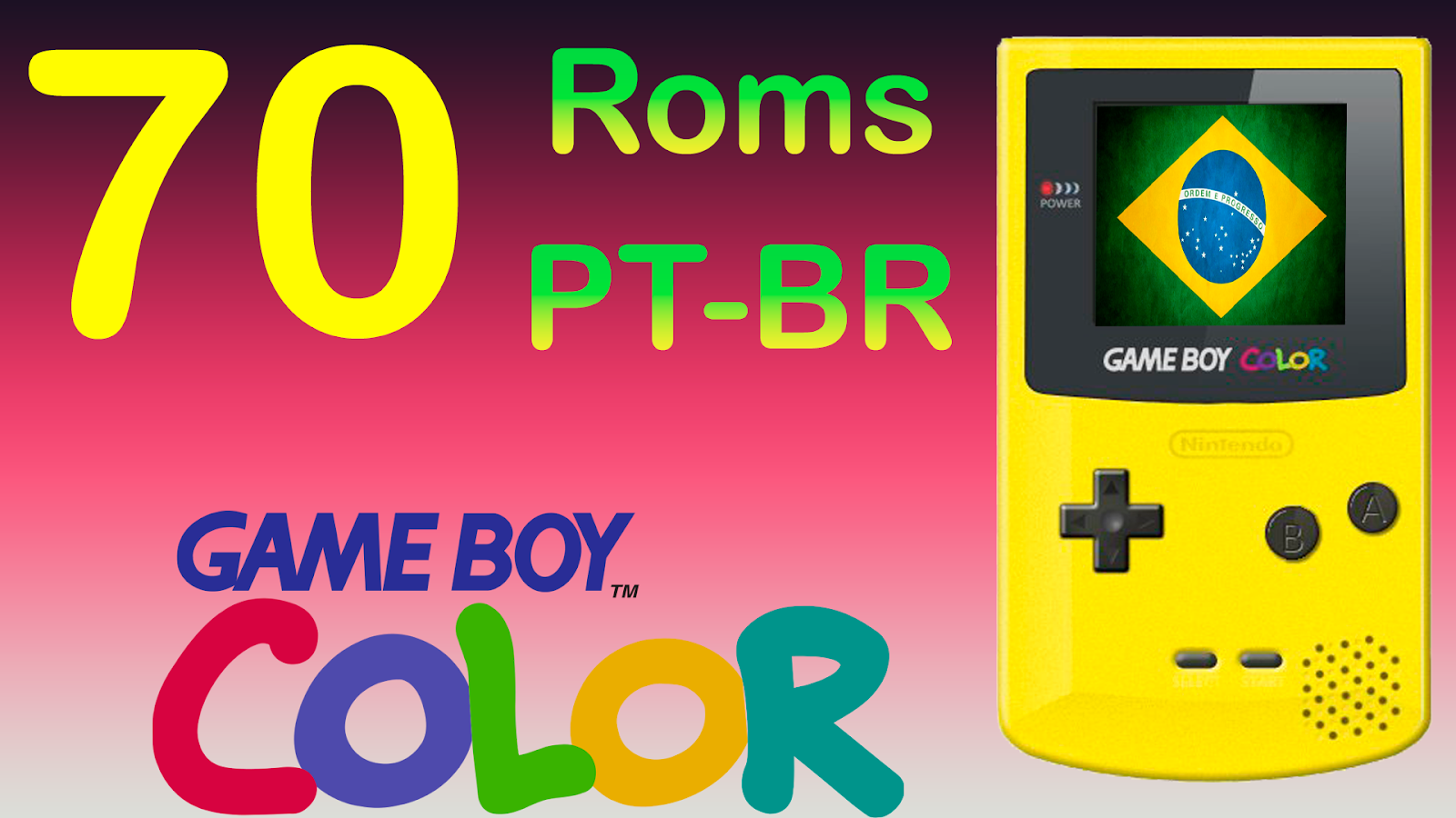 Pack 70 Roms PTBR Game Boy Color