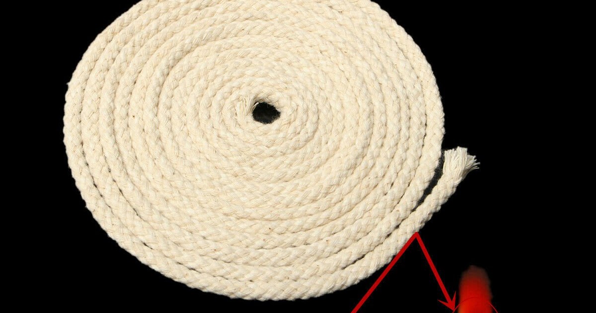 Cotton Wicks Burner for Oil Kerosene Alcohol Lamp 3m Long 3/16 Inch