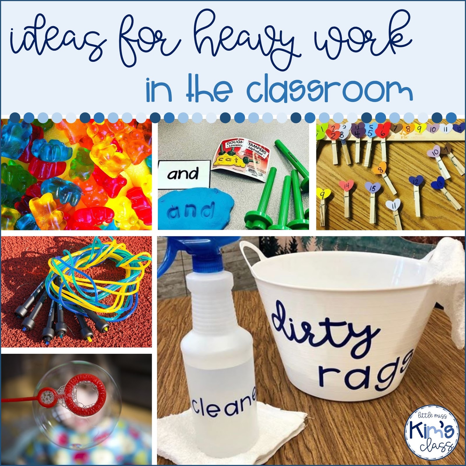 Little Miss Kim's Class Ideas for HEAVY WORK in the classroom