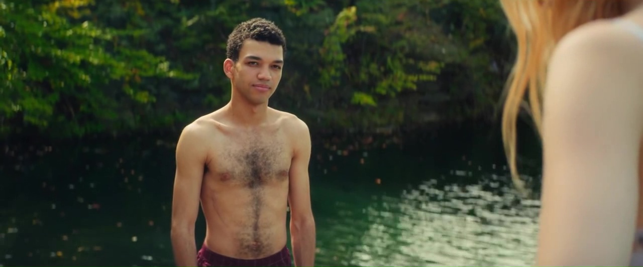 ausCAPS: Justice Smith shirtless in All The Bright Places