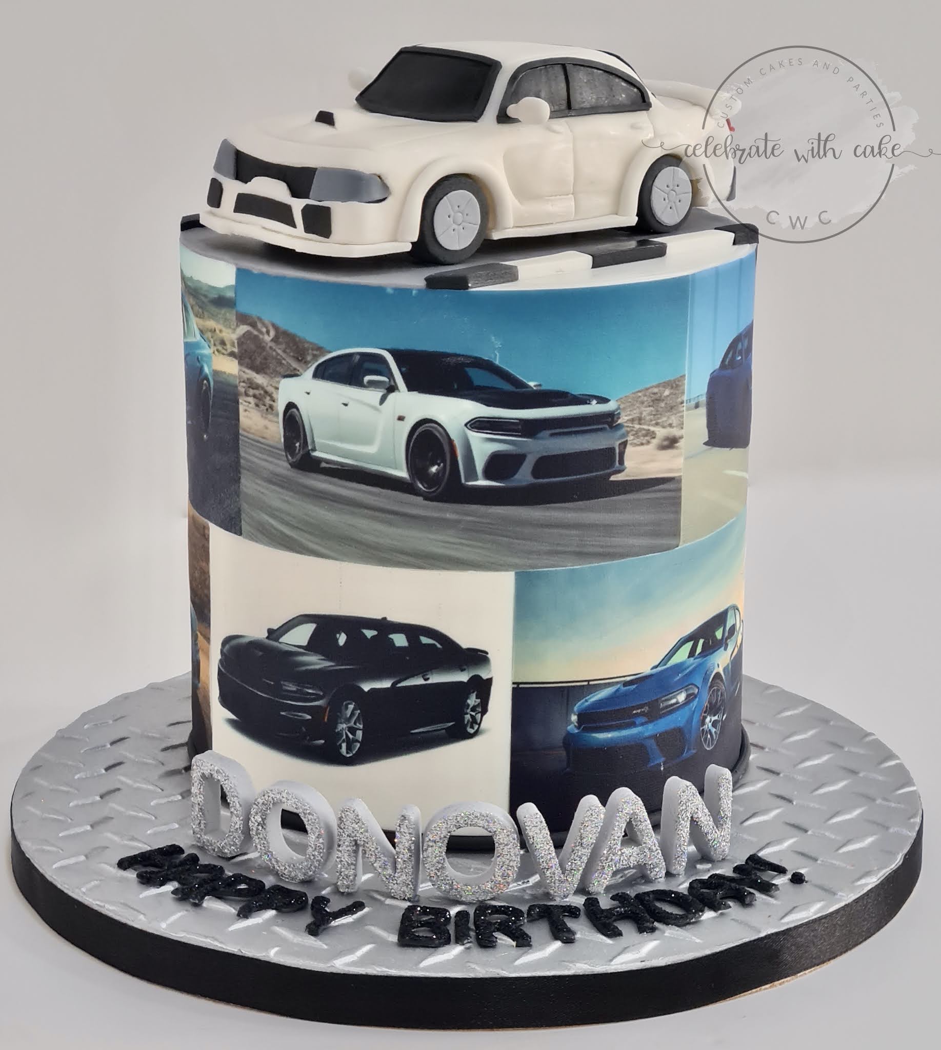 Celebrate with Cake! Dodge Charger single tier Cake