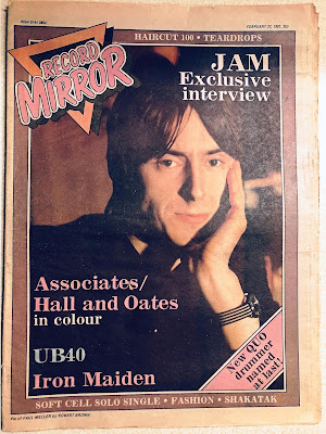 Record Mirror cover featuring Paul Weller 27th February 1982