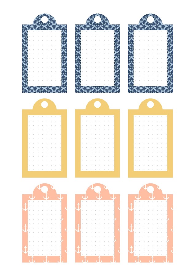 Etiquetas personalizables imprimibles gratis.