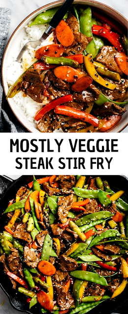Mostly Veggie Steak Stir Fry