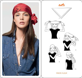 designers block: Hermes - How To Fold and Tie a Scarf