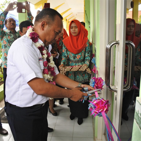 Bandara Juanda Bangun Ruang Guru di SDN Semambung 2 Sidoarjo
