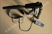 Octopus Flexible Gorillapod with directional microphone Yukon DSAS, headphones and Sony's voice recorder Octopus Flexible Gorillapod with directional microphone Yukon DSAS, headphones and Sony's voice recorder