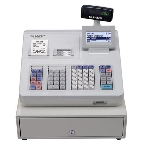 cash resgiter sharp xe-a307 mesin kasir, cash regsiter, point of sale, mesin kasir touchscreen, mesin kasir online, perkembangan, transformasi, touhcscreen, online
