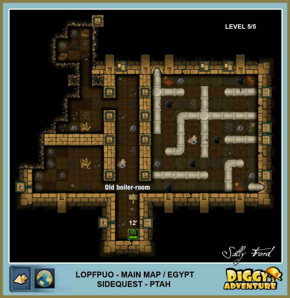 Diggy's Adventure Walkthrough: Egypt Main / Lopfpuo