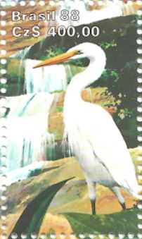 Selo Garça-branca-grande