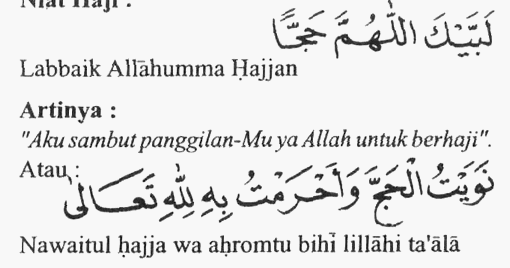 Niat Haji Dan Umrah Panduan Pintar Manasik Haji Dan Umrah