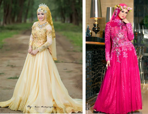 baju gaun nikah 