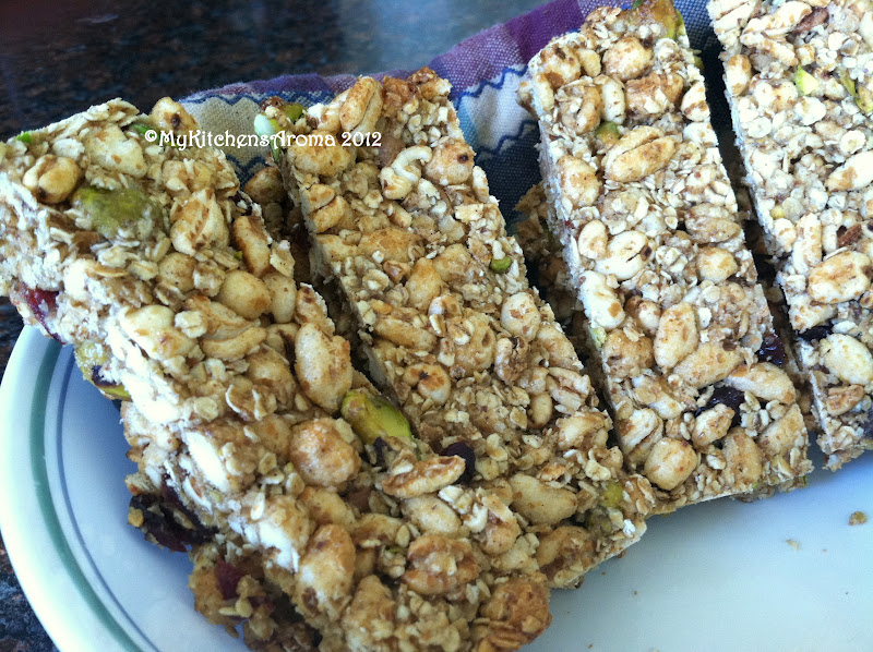 The Sizzling Pan "Nutritious and Delicious" Homemade Cereal Bars with