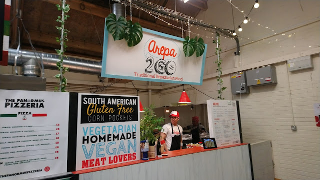 Street food vendors at Outside-In Food Court, Portsmouth