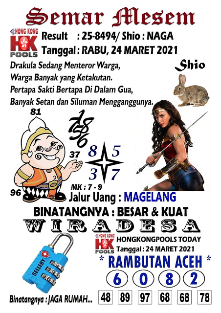 Kode Syair Hongkong Rabu 24 Maret 2021 Kode Syair Hongkong