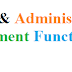 Finance and Administration Department Functions