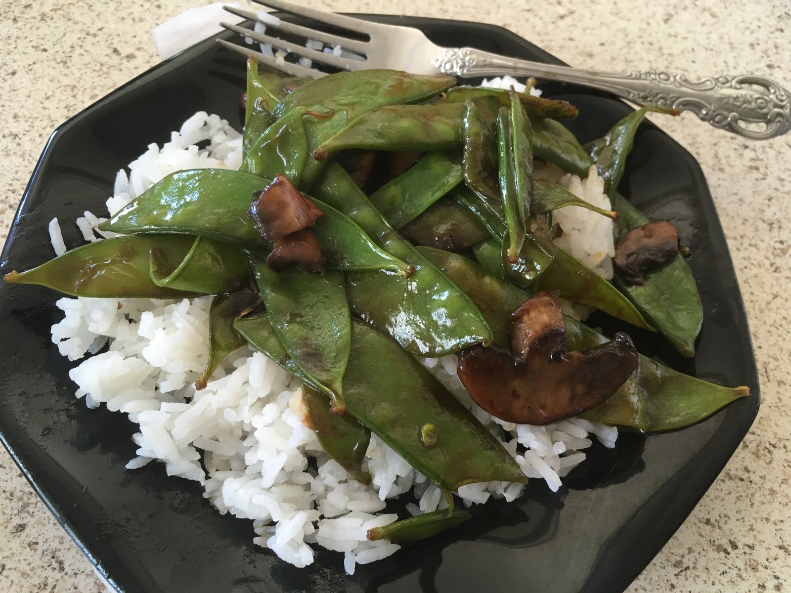 Stir Fried Snow Peas and Mushrooms 42nd Recipe Street