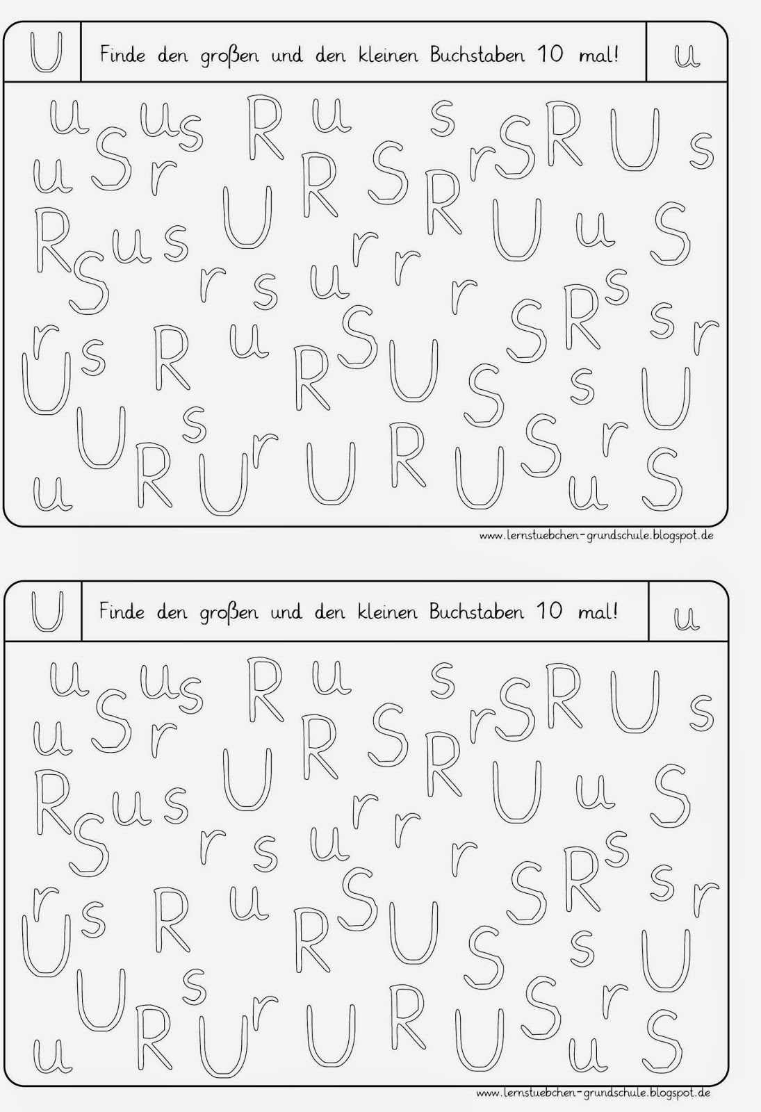 Lernstübchen: Buchstaben erkennen (8)