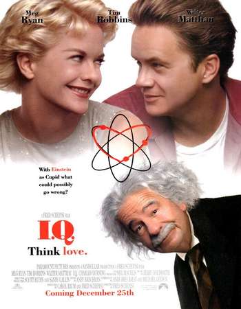 Poster Of I.Q. 1994 English 700MB DVDRip XviD Free Download Watch Online downloadhub.in