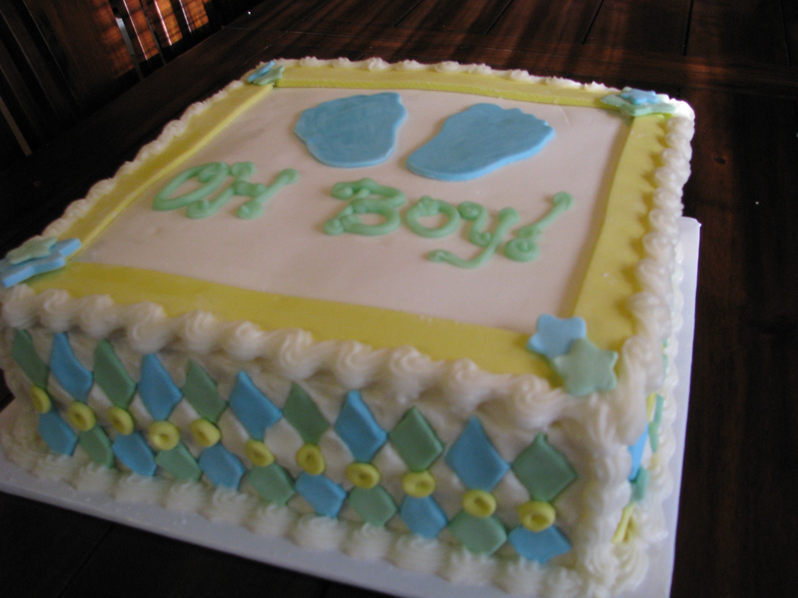 Cakes by Erine Footprint Cake and Cookies