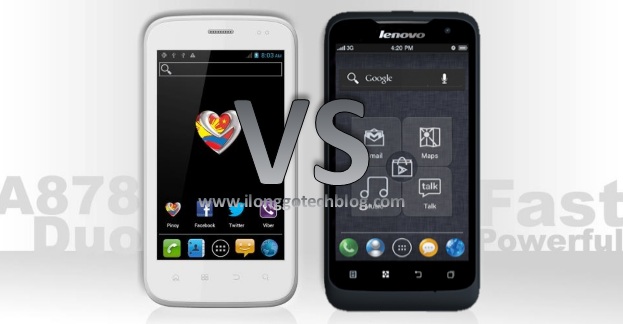 MyPhone A878 Duo vs. Lenovo P700i