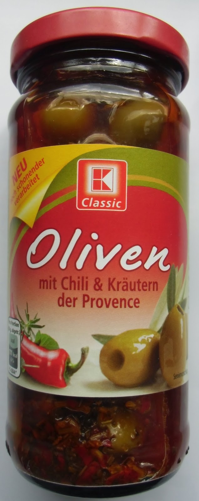 Chilihead Icewolf77: Kaufland - K-Classic Oliven mit Chili &amp; Kräutern ...