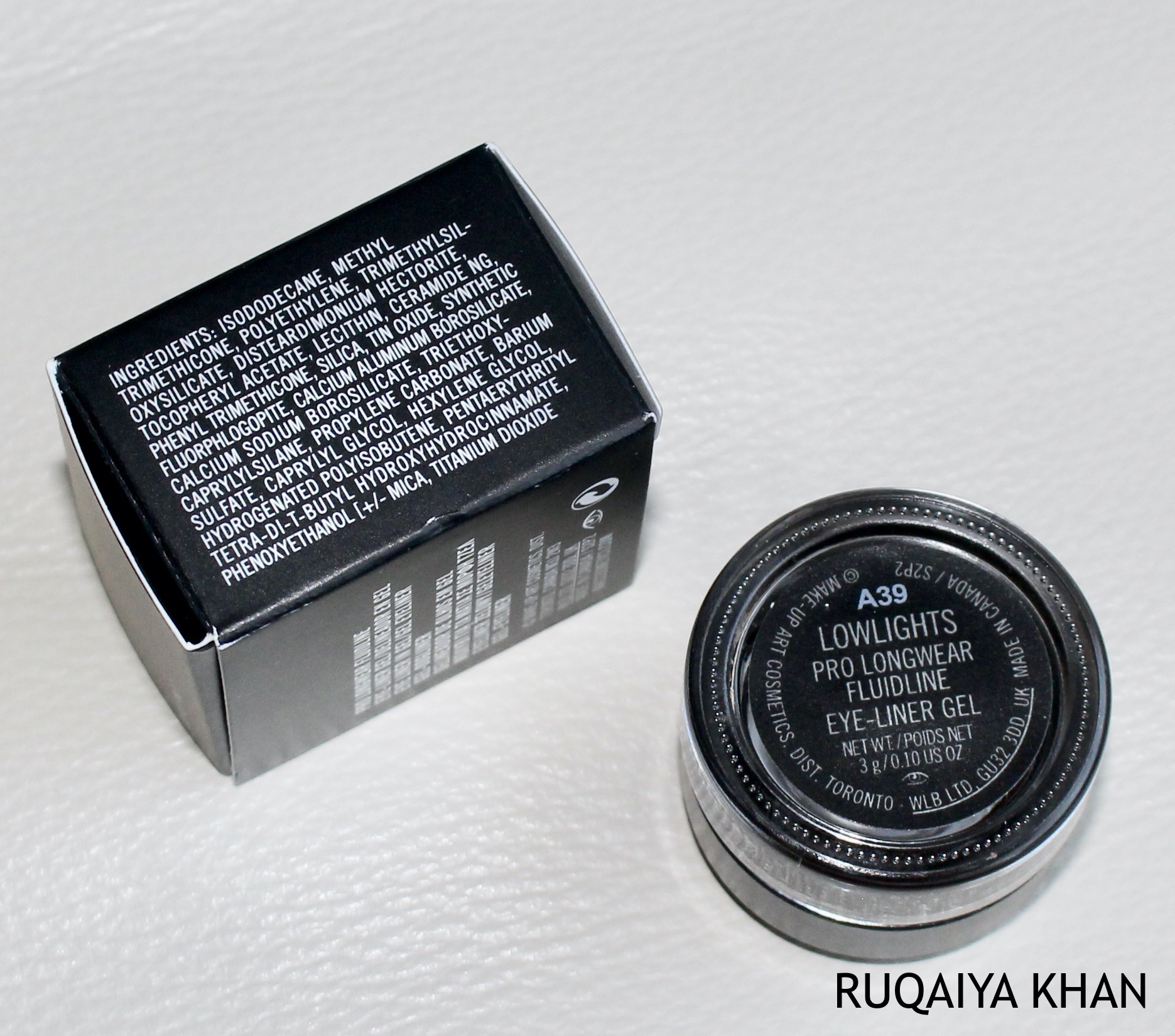 MAC Pro Longwear Fluidline Gel Eyeliner in Lowlights Review & Swatches