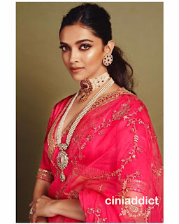 Deepika Padukone in Red Saree, Deepika Padukone in saree