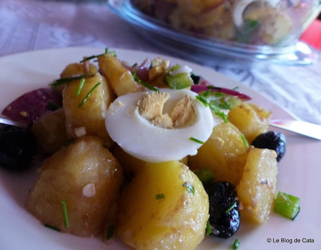 Salade de pommes de terre rattes