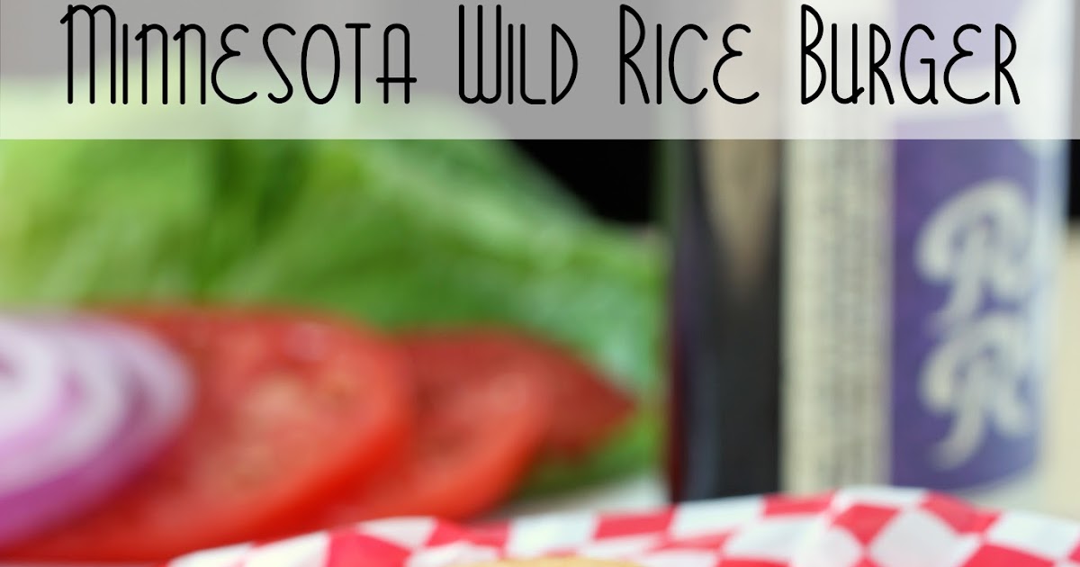 Minnesota Wild Rice Burger Cooking on the Front Burner