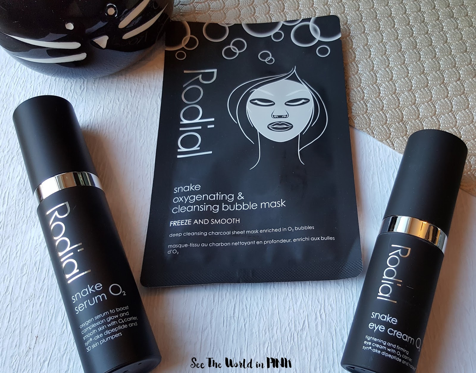 Mask Thursday - New Rodial Oxygenating & Cleansing Bubble Mask Review + A Few Extra Snake Goodies! | See the World in PINK