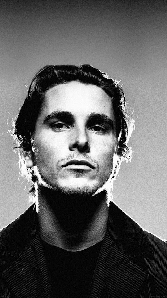 Christian Bale Movie Actor Portrait  Galaxy Note HD Wallpaper