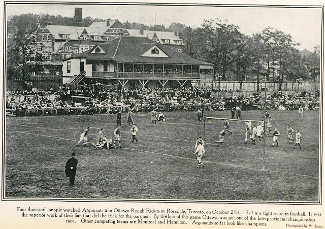 Toronto Argonauts vs. Ottawa Rough Riders, Rosedale Field - Canadian Courier, 1911