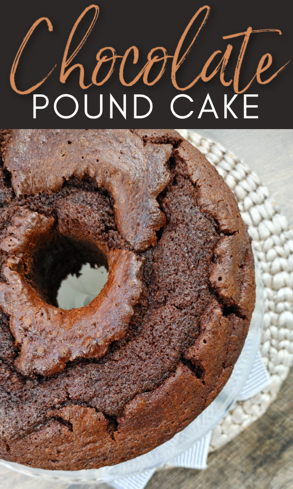 Chocolate Pound Cake - A true southern chocolate pound cake recipe that’s moist and fudgy and packed with rich chocolate flavor.