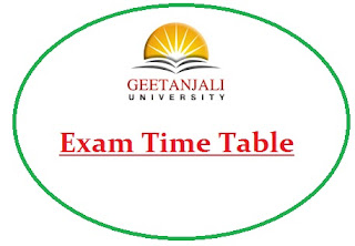 Geetanjali University Exam Date Sheet 2020