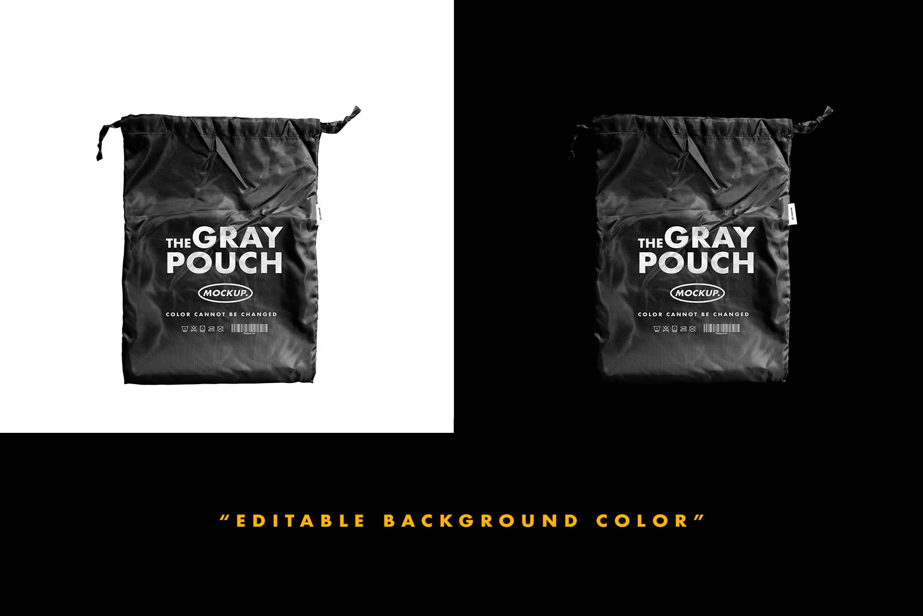 Gray Pouch Mockups Free Download Photoshop Mockup Template Psd File