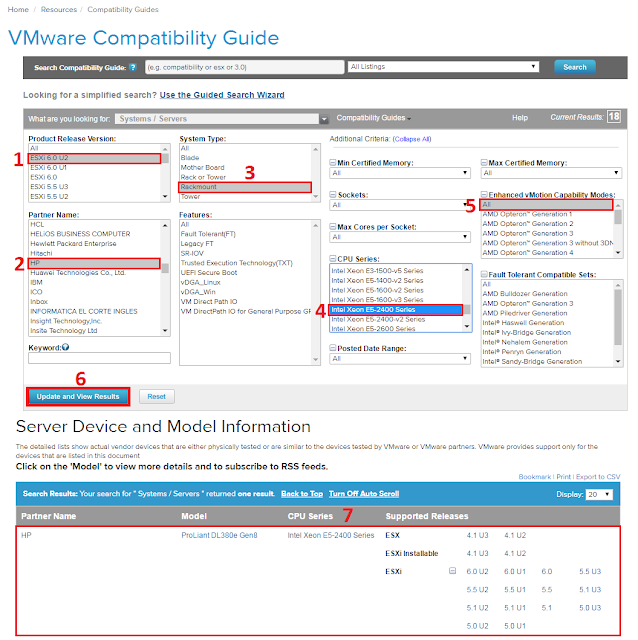 Pantallazos.es VMware Compatibility Guide.