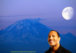 Desktop Wallpapers of Dwayne Johnson Smiling in Ascent Moon Blue Mountain wallpaper
