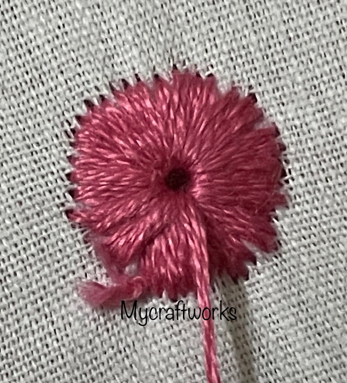 MY CRAFT WORKS Embroidery Stitch Tutorial Eyelet Stitch