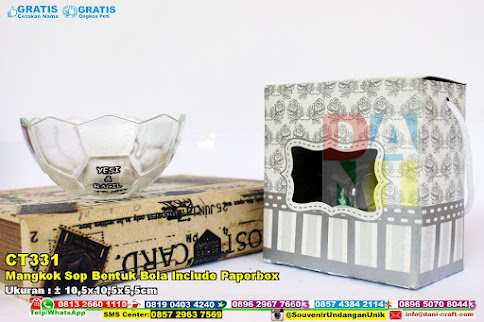 Mangkok Sop Bentuk Bola Include Paperbox